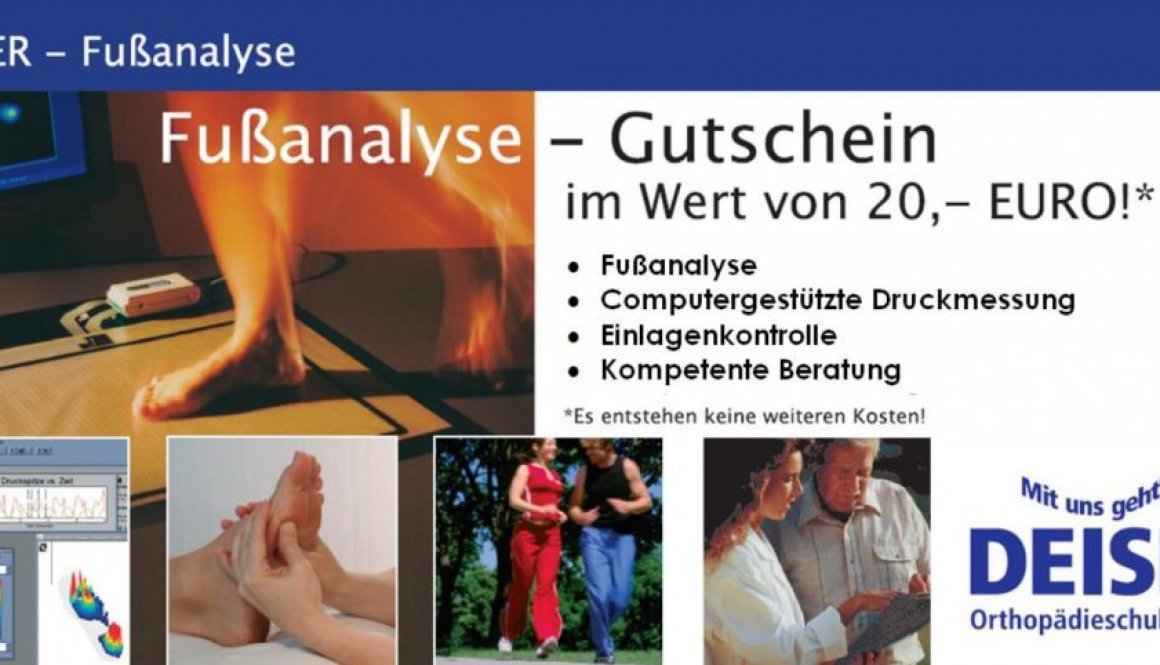 Fußanalyse Gutschein